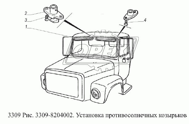 Установка противосолнечных козырьков